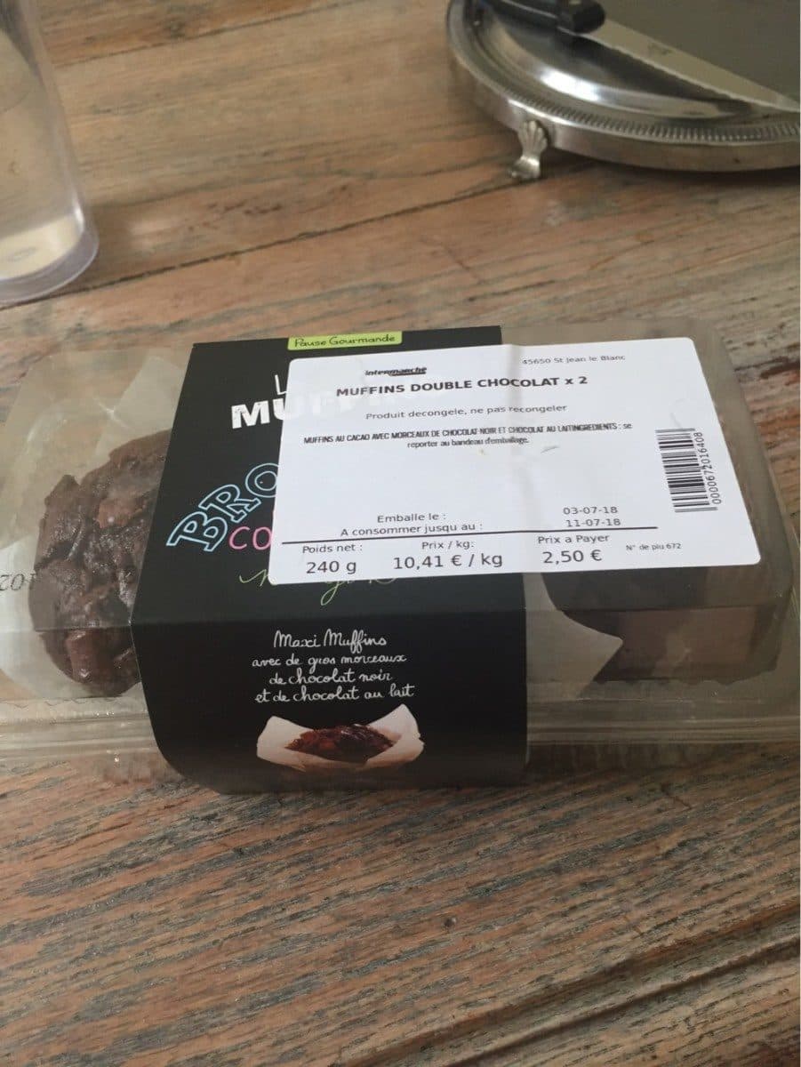 Open Food Facts Muffin double chocolat packshot