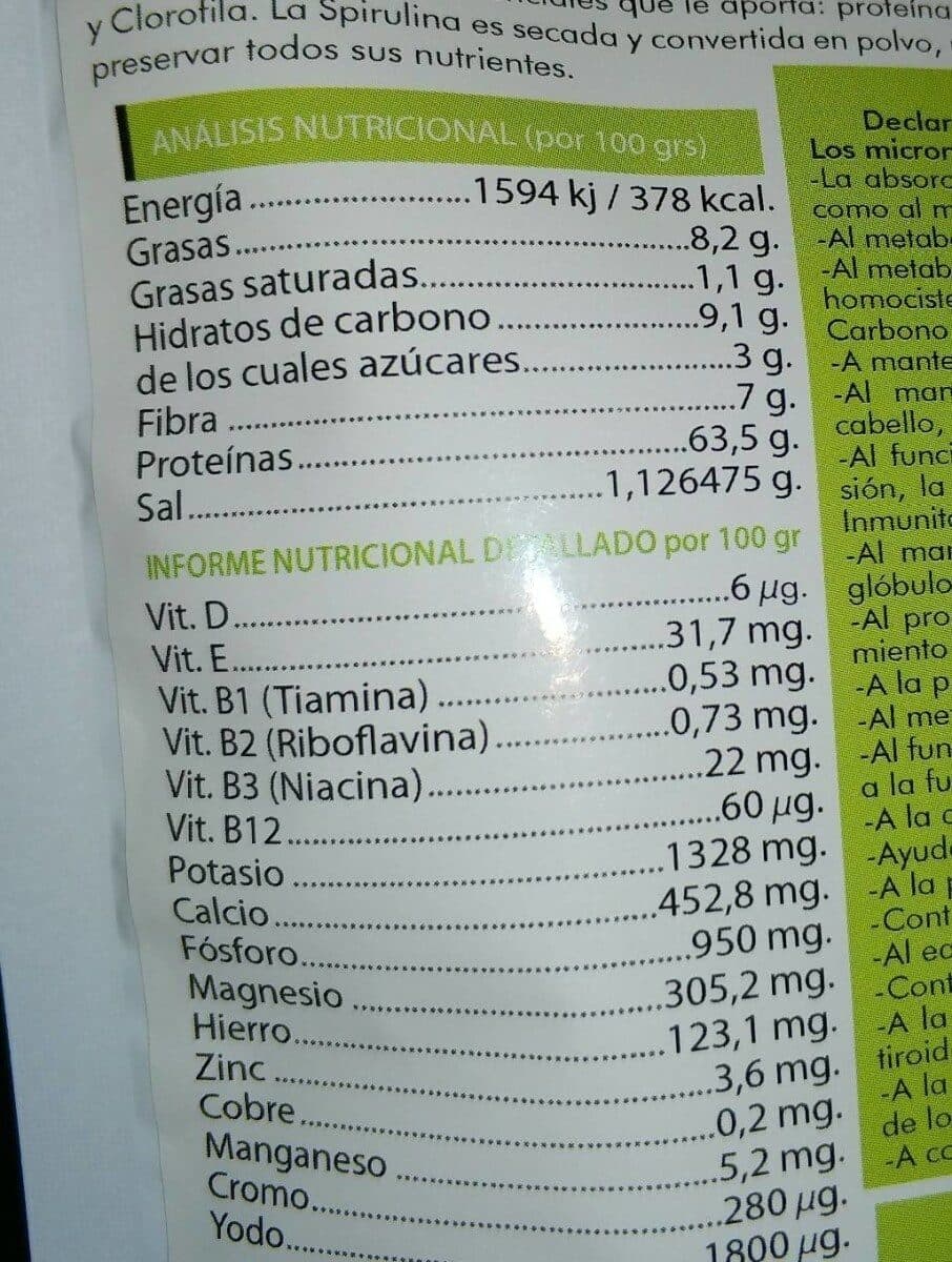 Salud Viva Espirulina En Comprimidos Ecologica Salud Viva packshot