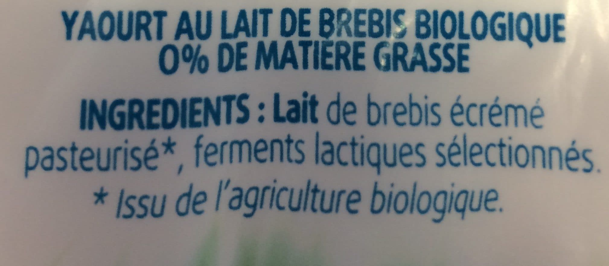 La Bergerie Yaourt nature brebis packshot