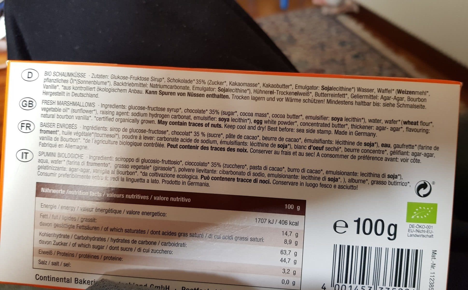 Open Food Facts Bio kuss packshot