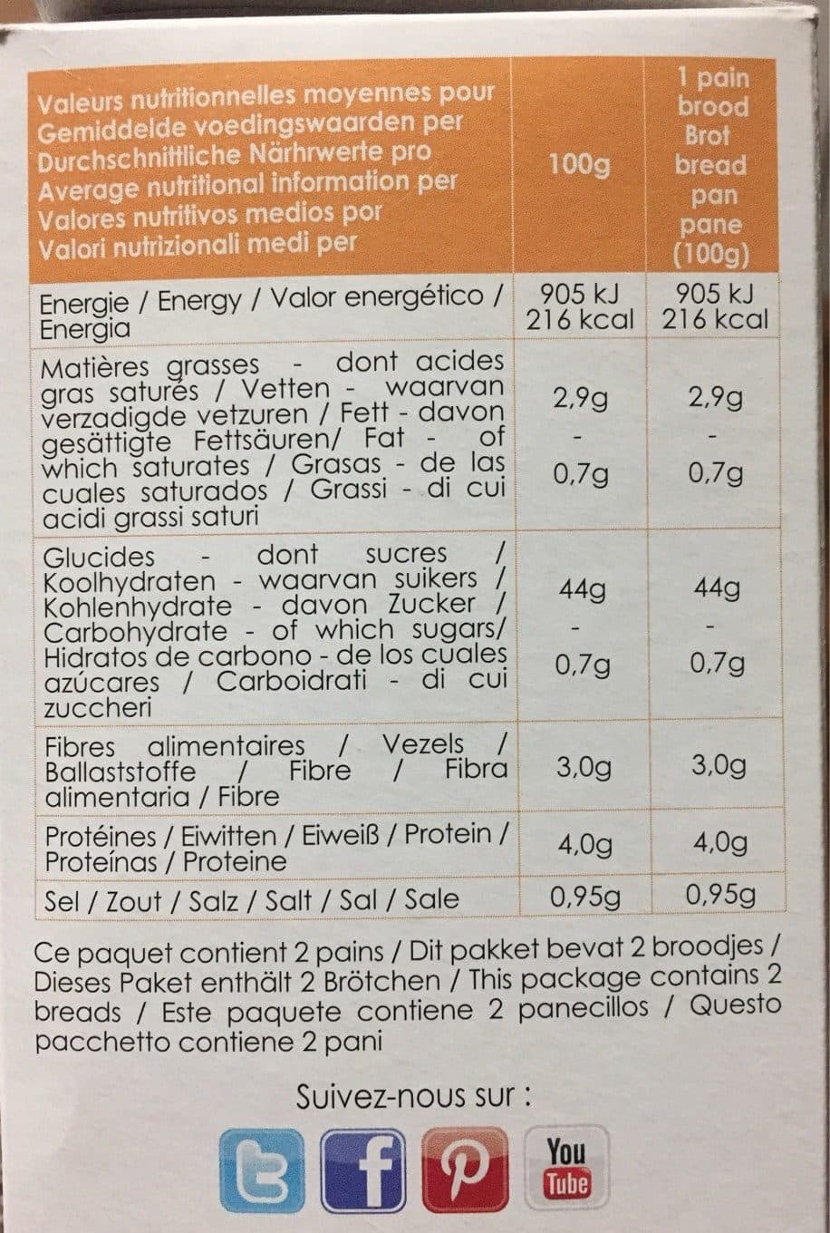 Nature & Cie 2 MINI BAGUETTES SANS GLUTEN packshot