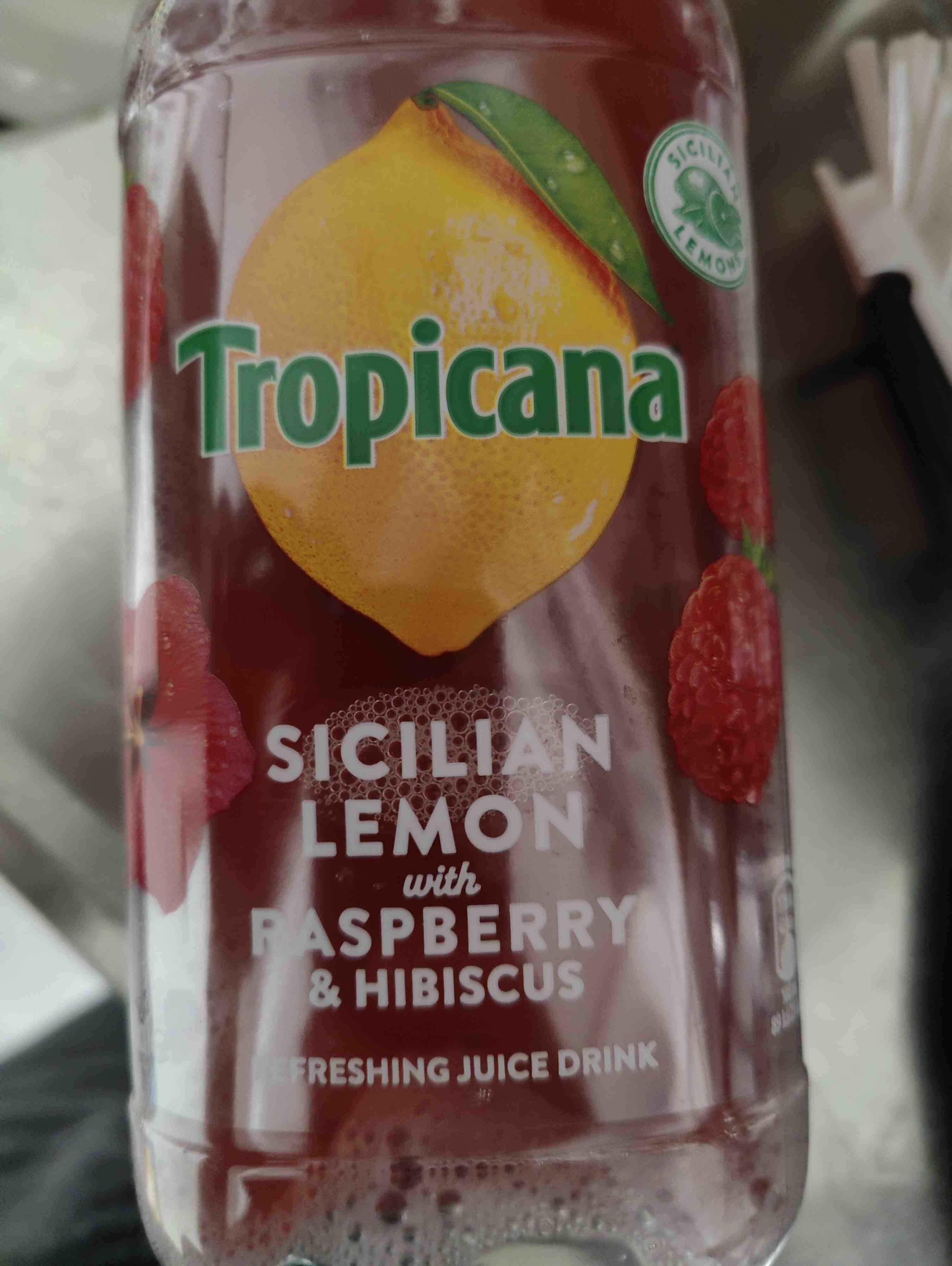 Tropicana Sicilianlemon with raspberry and hibiscus packshot