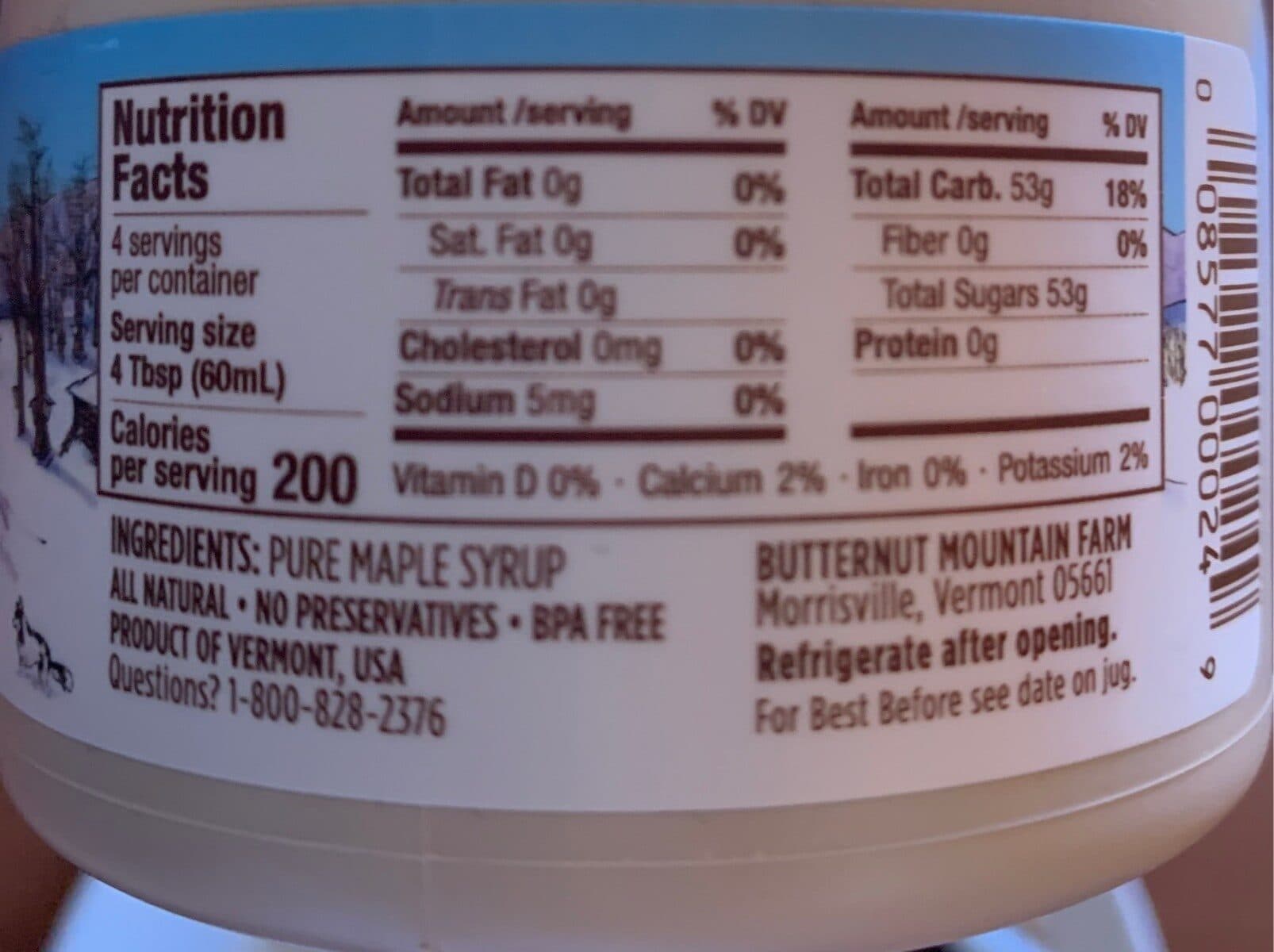 Butternut Mountain Farm Pure Vermont Maple Syrup packshot