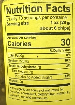 Mt. Olive Bread & Butter Chips packshot