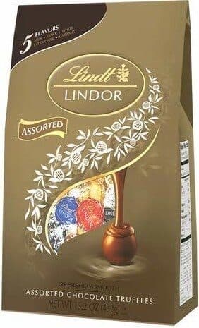 Lindt Lindor assorted chocolate truffles packshot