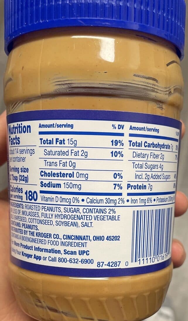 Kroger Crunchy Peanut Butter packshot