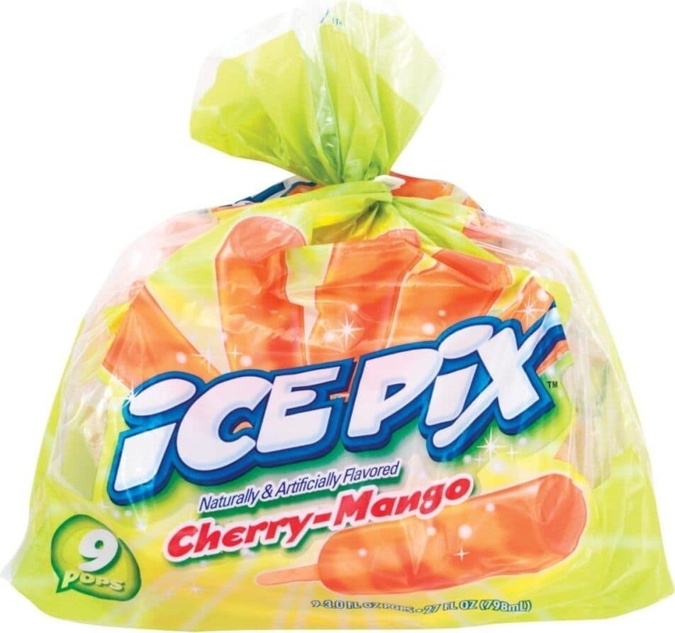 Kroger Cherry mango ice pix pops packshot
