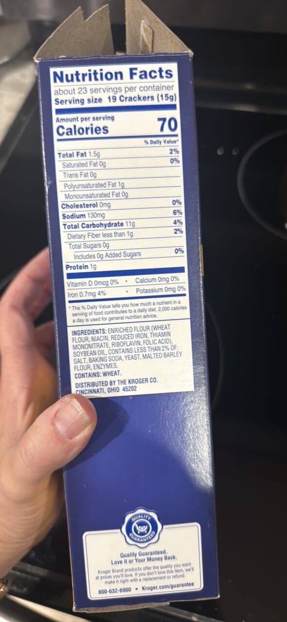 Kroger Crackers packshot