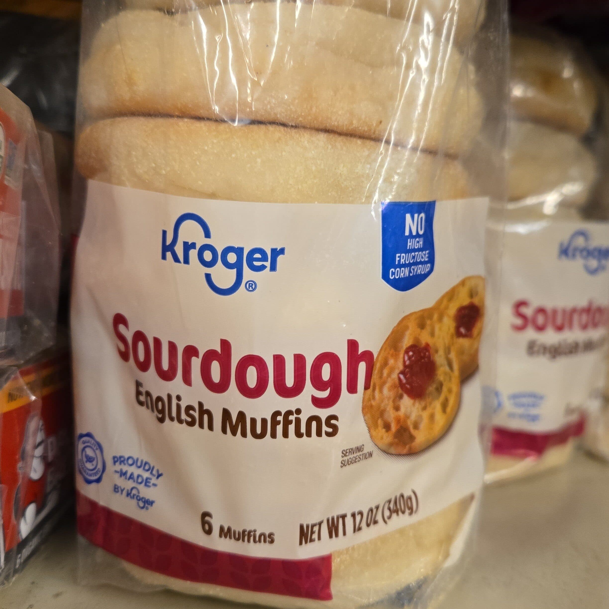 Kroger Sourdough English Muffins packshot