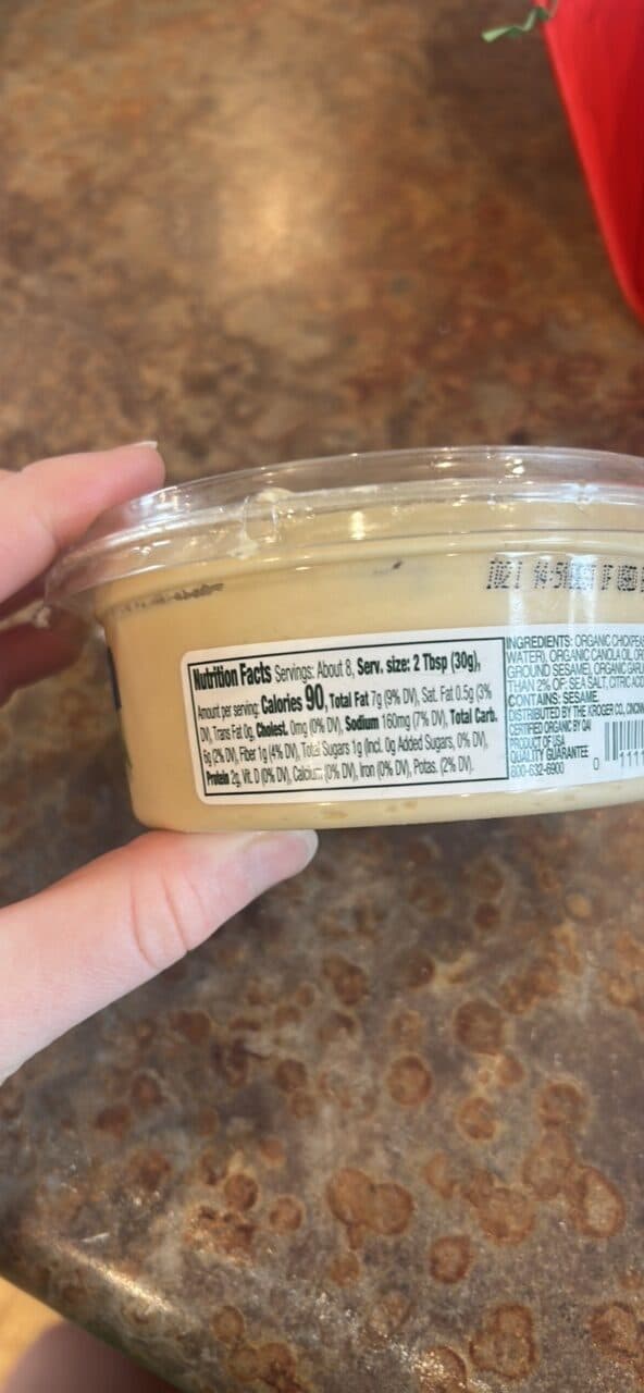 simple truth organic GARLIC HUMMUS packshot