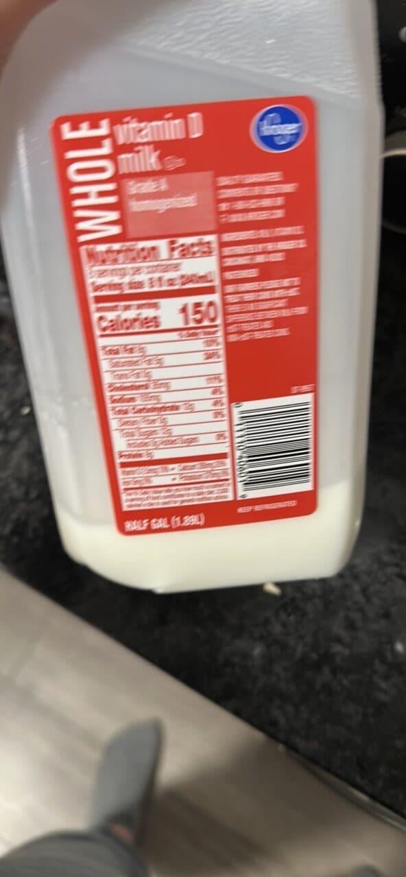 Kroger vitamin D milk packshot