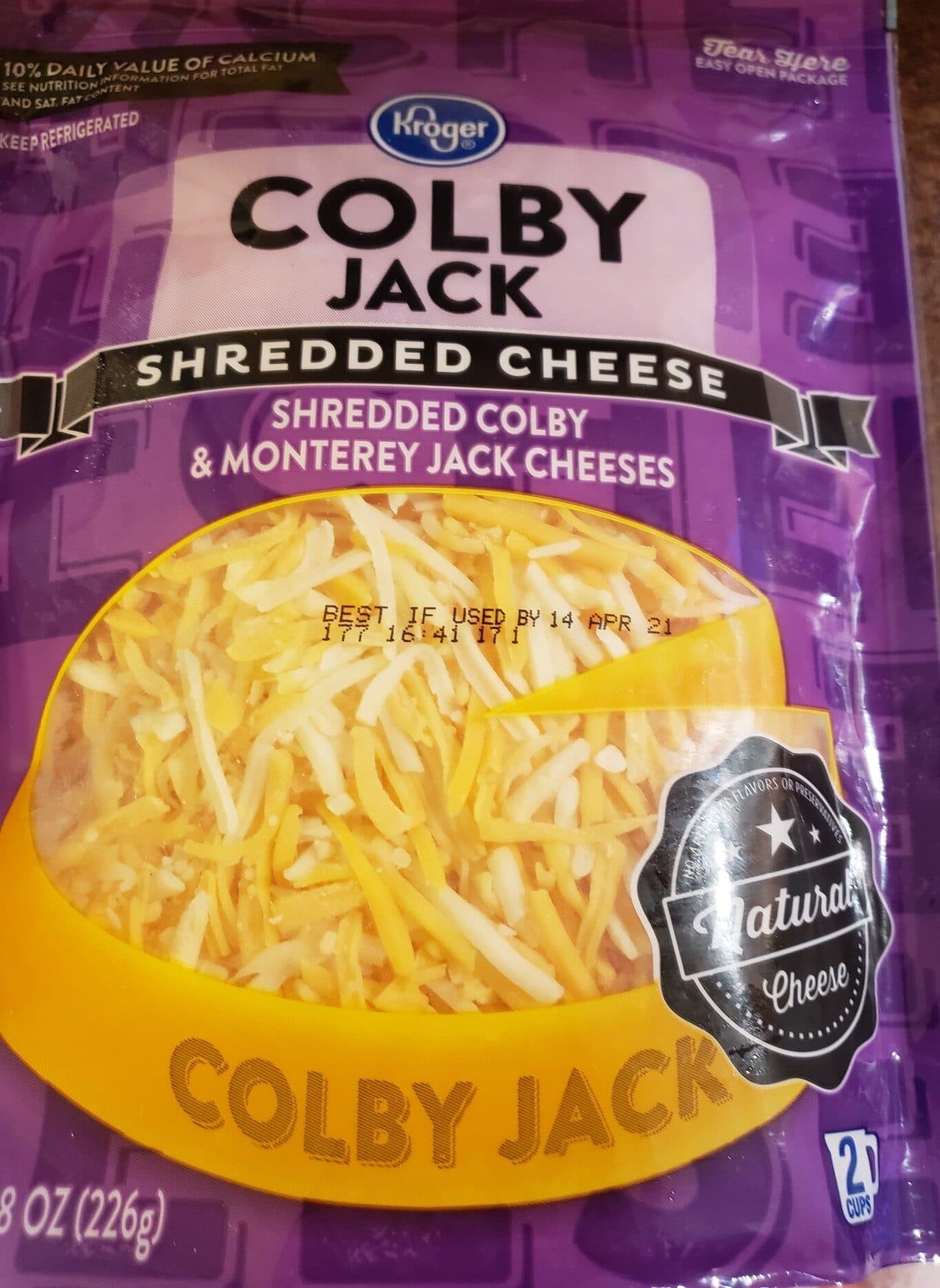 Kroger Colby Jack Shredded Cheese packshot