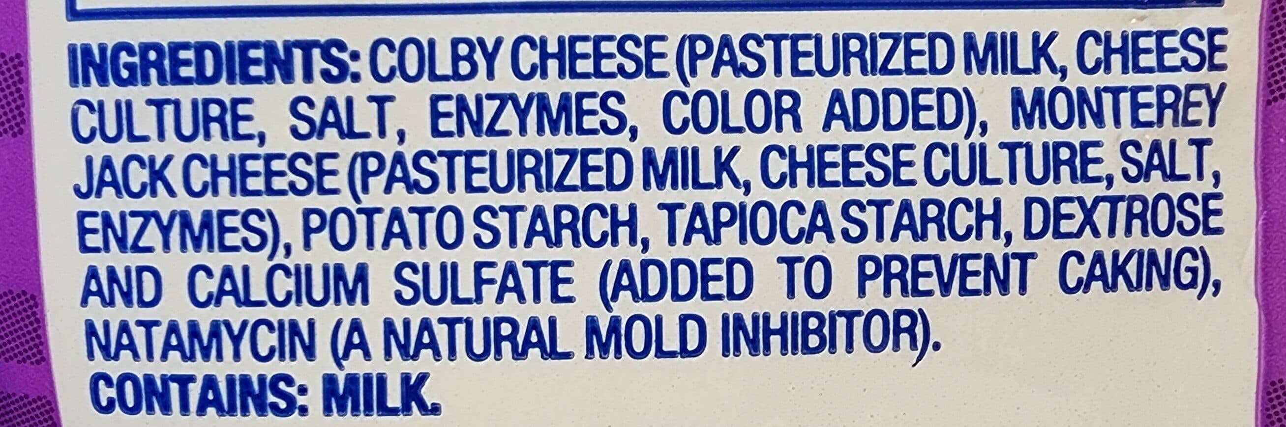Kroger Colby Jack Shredded Cheese packshot