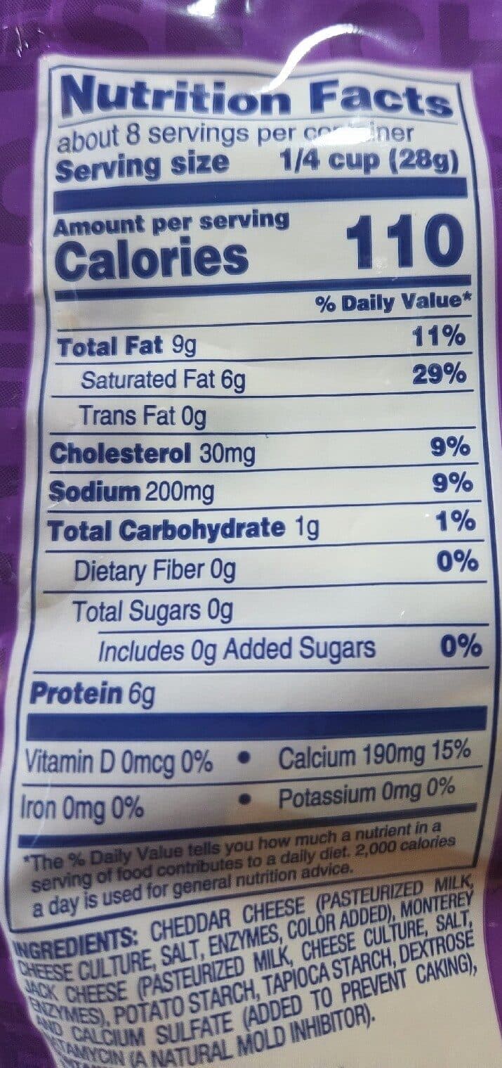 Kroger CHEDDAR JACK SHREDDED CHEESE packshot