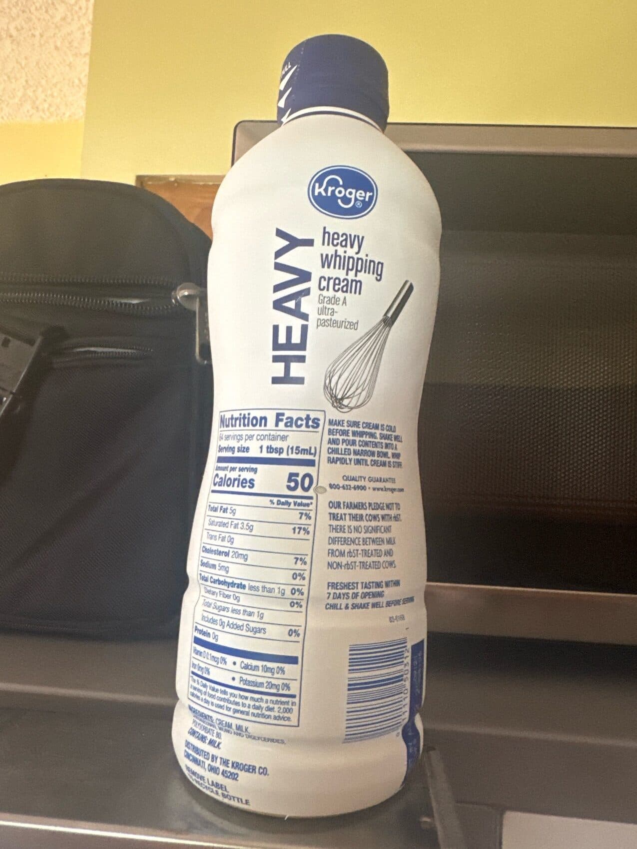 Kroger Heavy Whipping Cream packshot