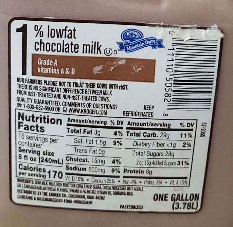 Mountain Dairy Chocolate Milk packshot