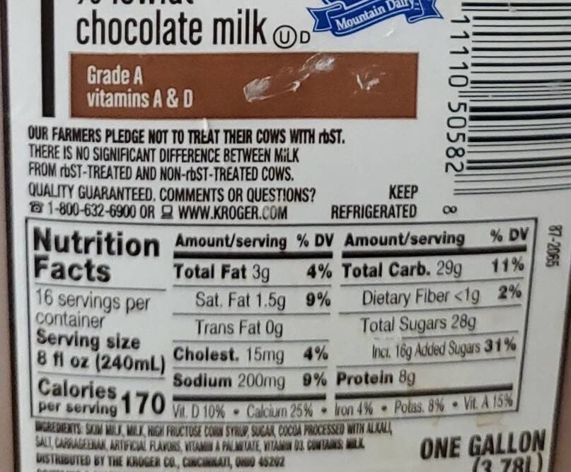 Mountain Dairy Chocolate Milk packshot