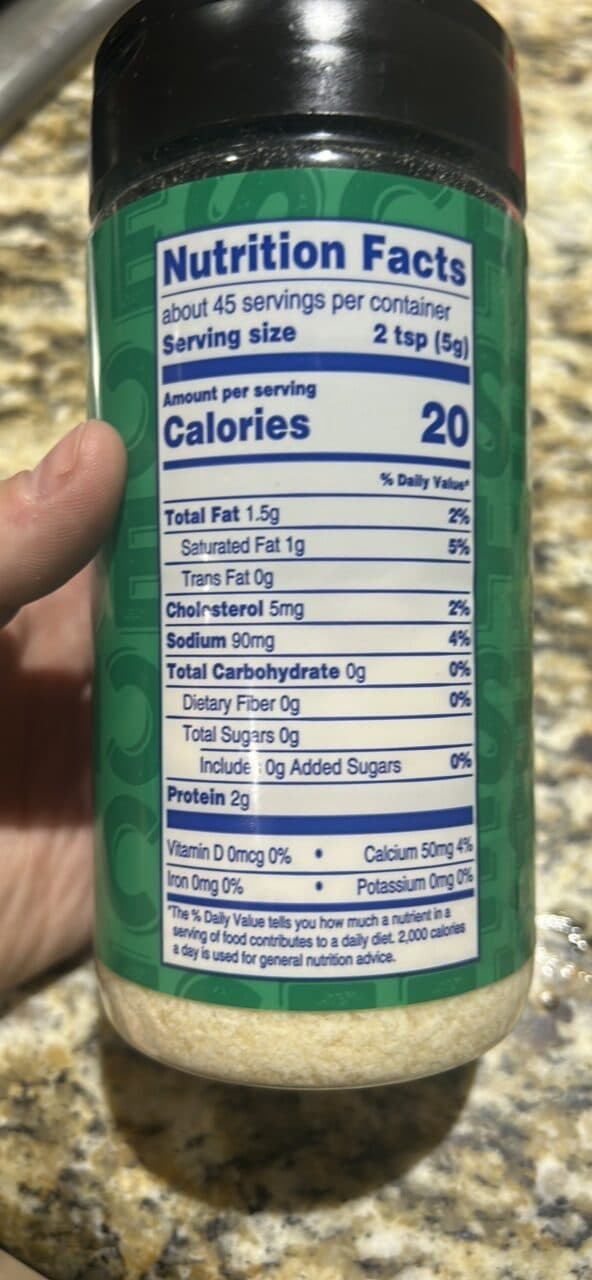 Kroger Parmesan & Romano Cheese Grated packshot