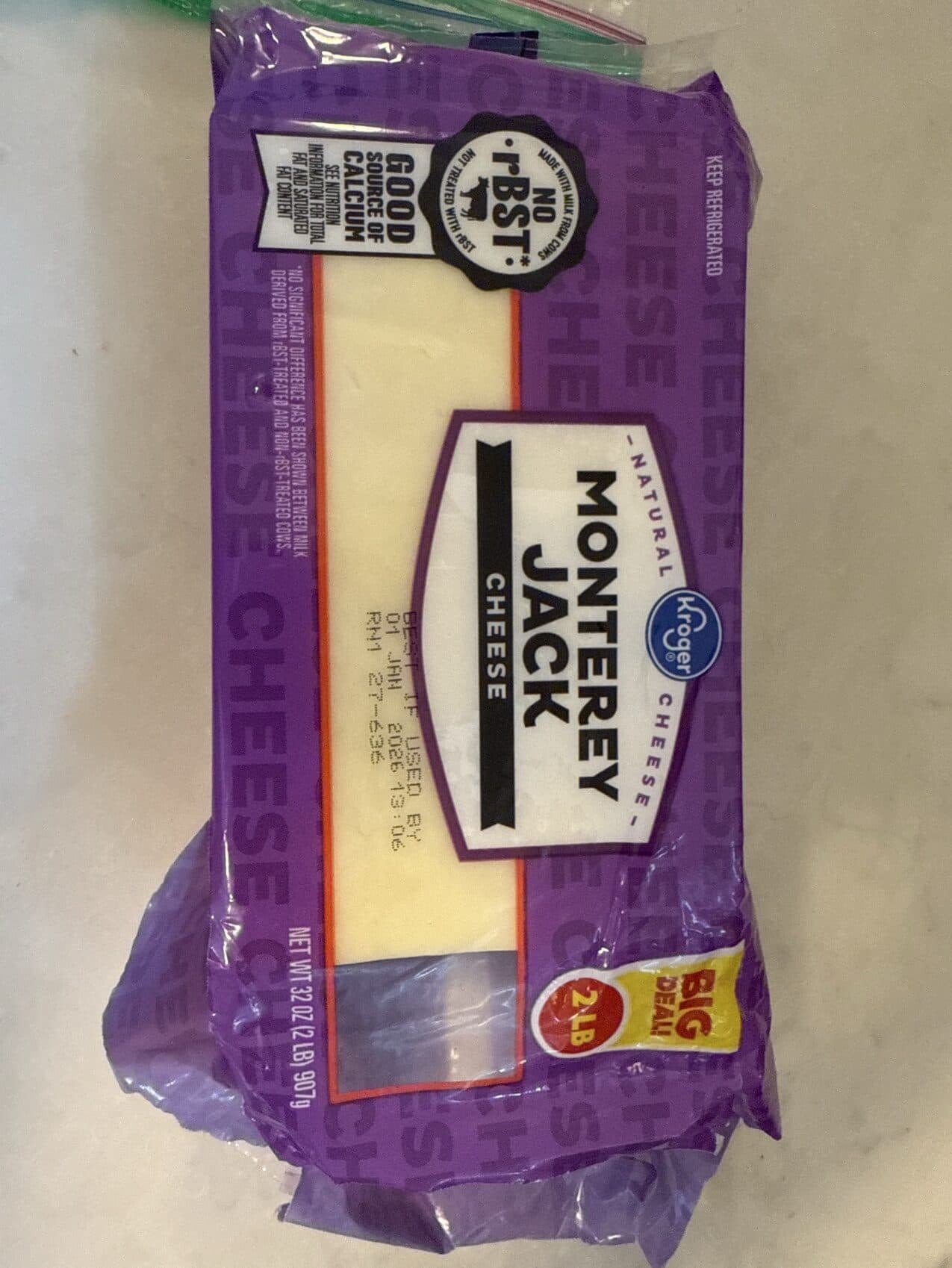 Kroger Monterey Jack packshot