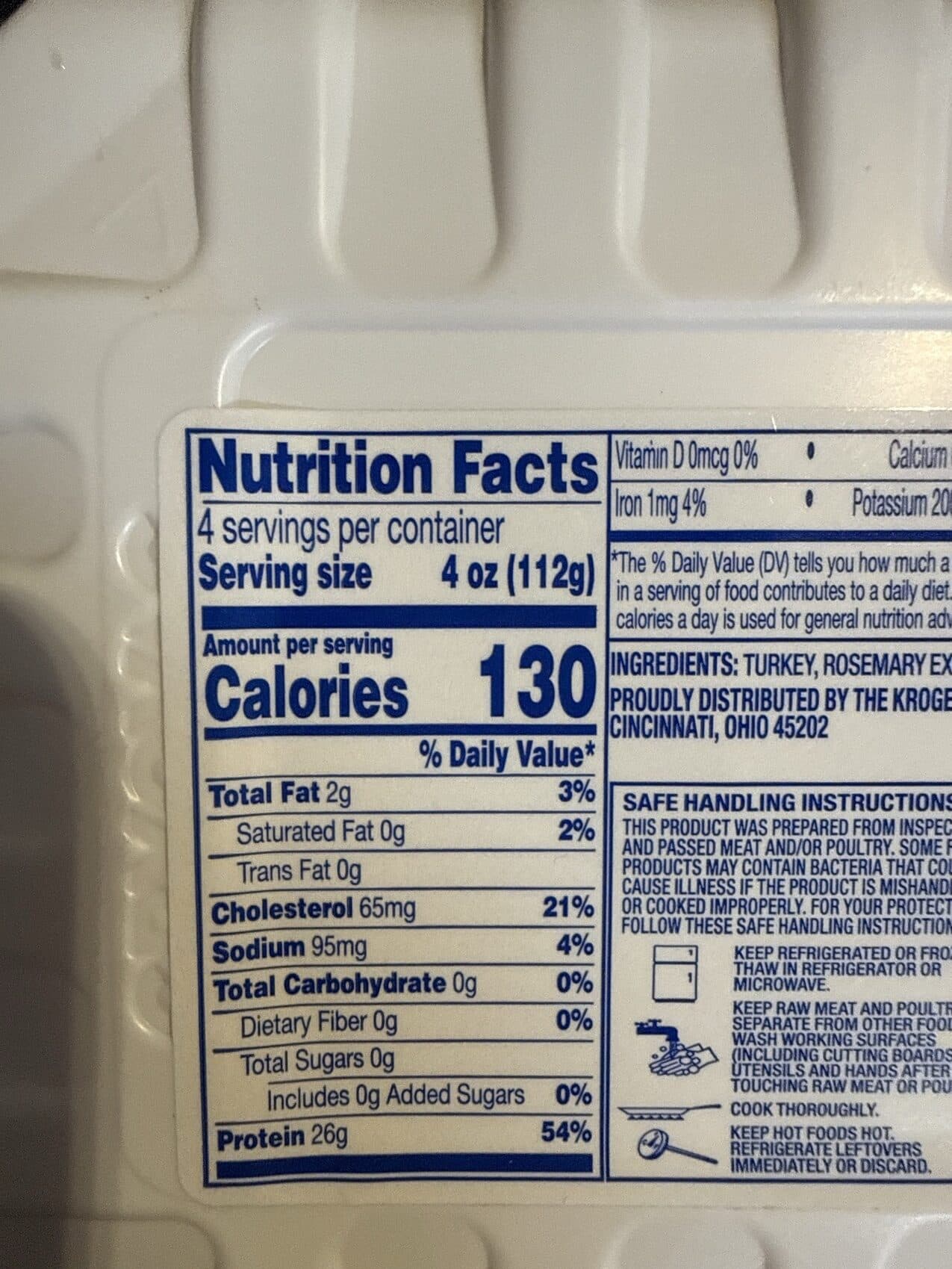 Kroger Ground Turkey Breast Extra Lean packshot