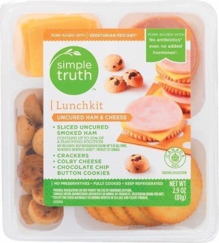 simple truth UNCURED HAM & CHEESE LUNCHKIT packshot