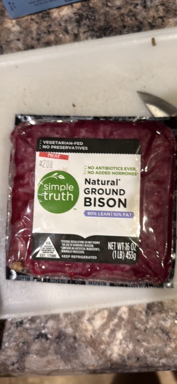 simple truth Natural GROUND BISON packshot
