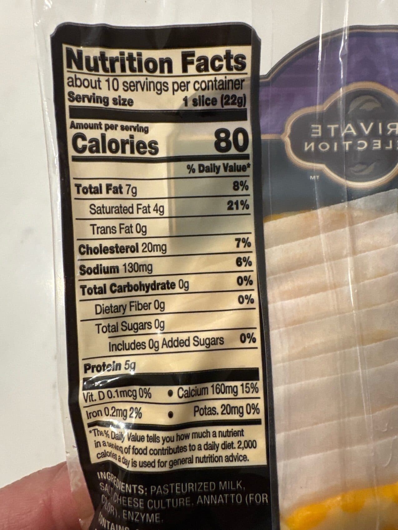 Private Selection Colby Jack Sliced Cheese packshot