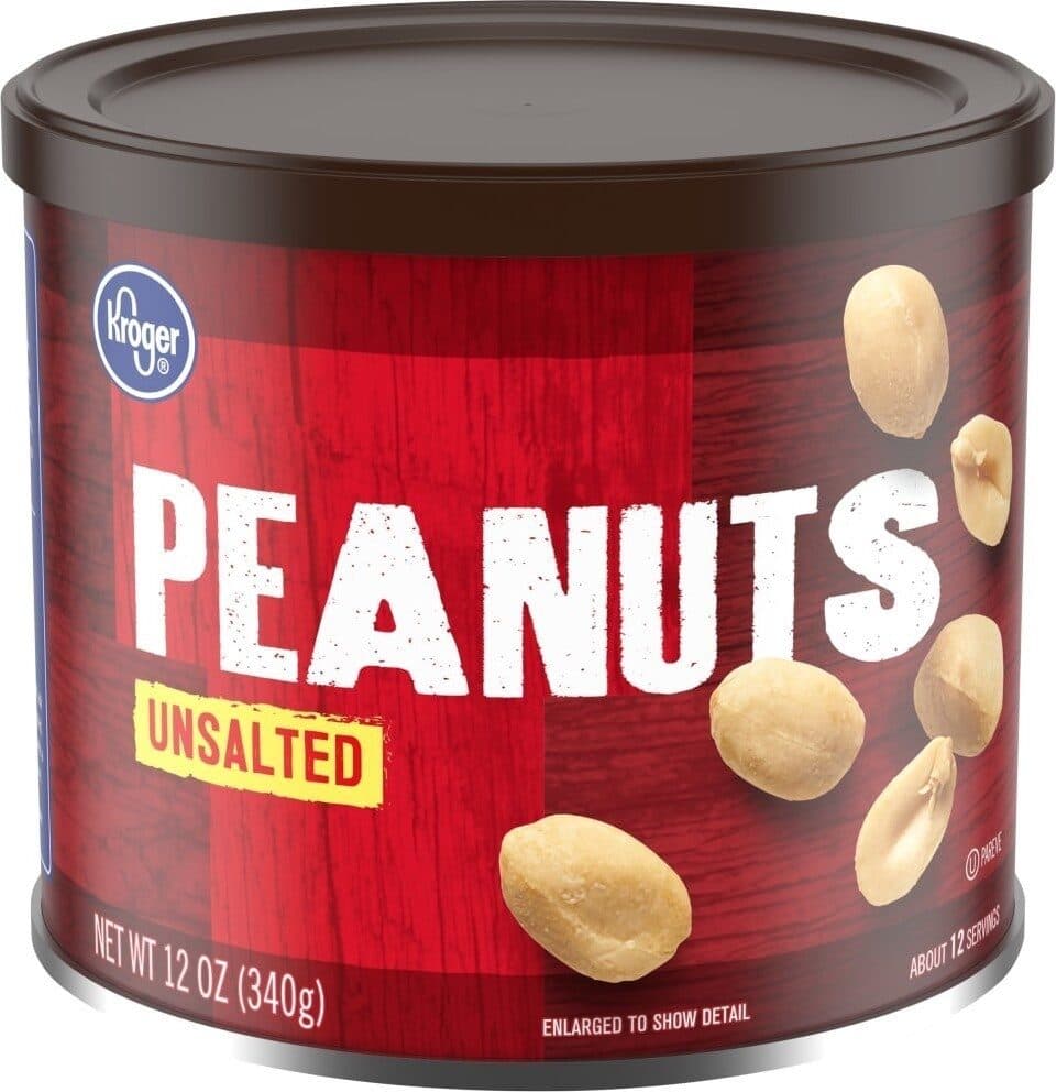 Kroger Unsalted Peanuts packshot