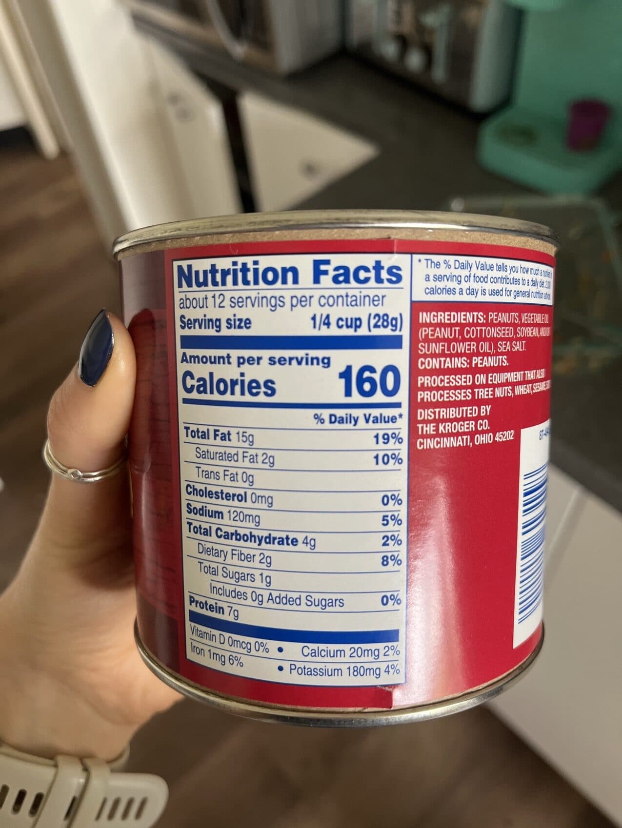 Kroger Peanuts Salted with Sea Salt packshot