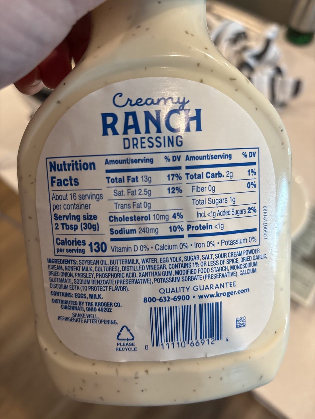 Kroger Creamy Ranch packshot