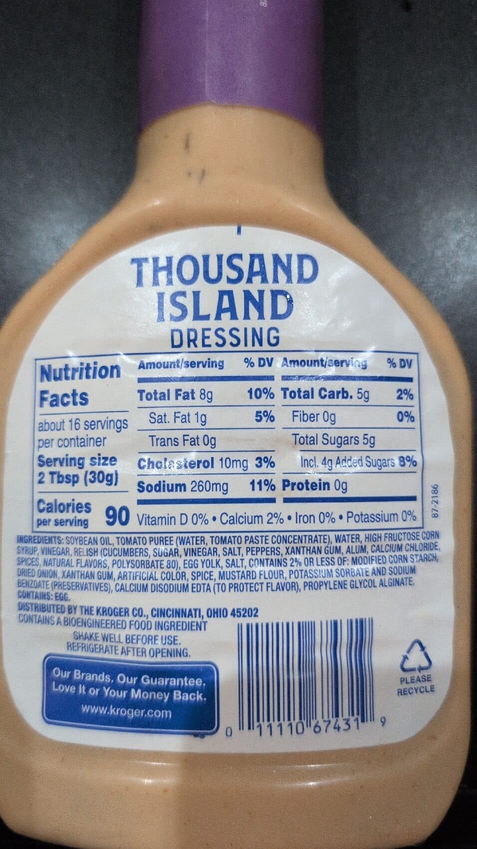 Kroger Thousand Island Dressing packshot