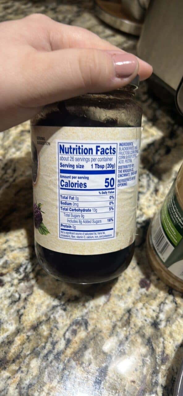 Kroger seedless blackberry preserves packshot
