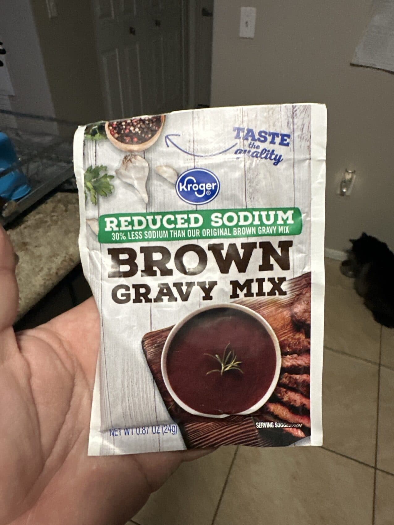 Kroger Brown Gravy Mix packshot
