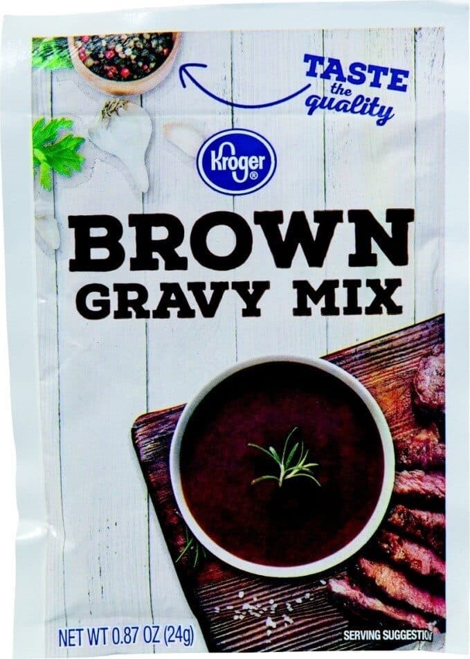 Kroger Brown Gravy Mix packshot
