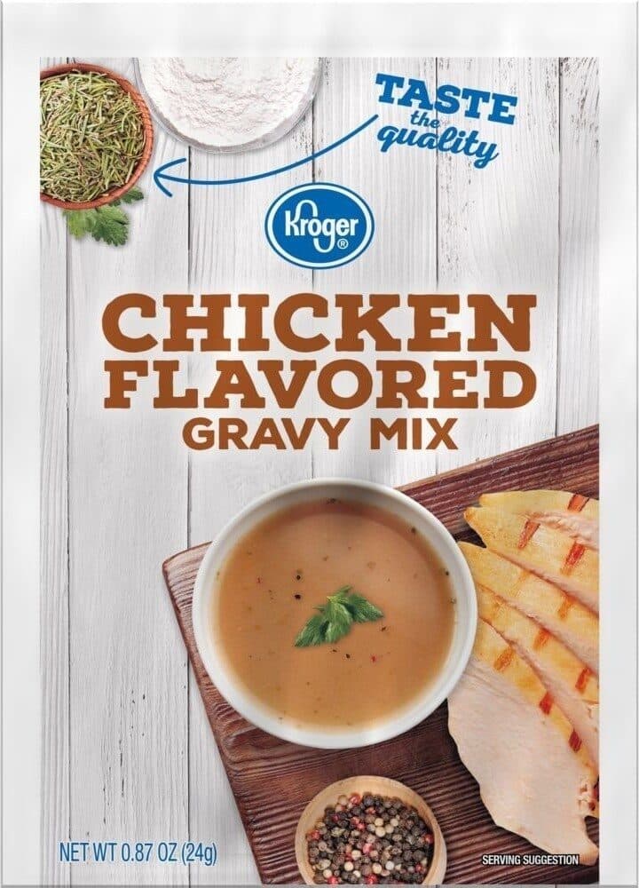 Kroger Chicken Flavored Gravy Mix packshot