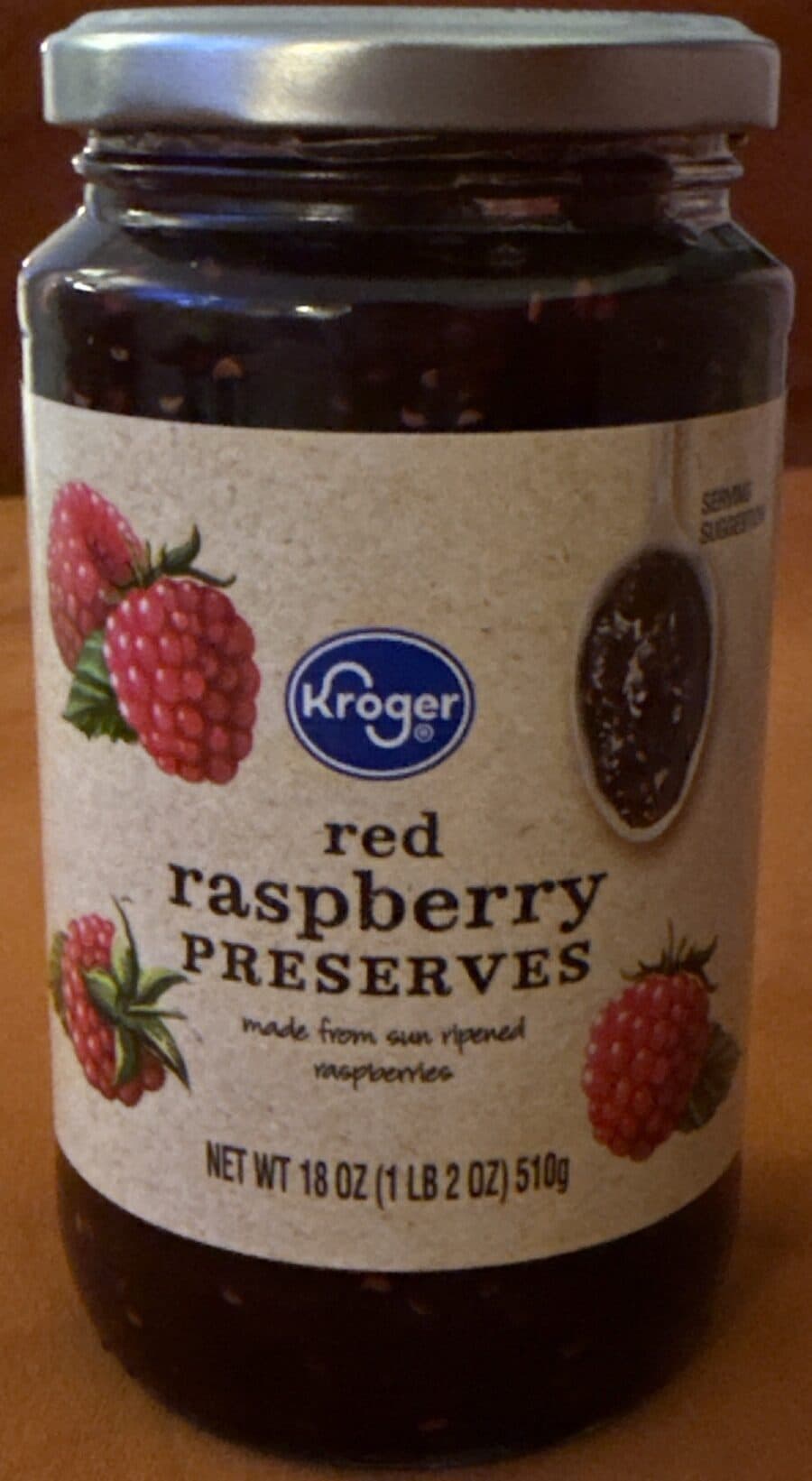 Kroger Red Raspberry Preserves packshot