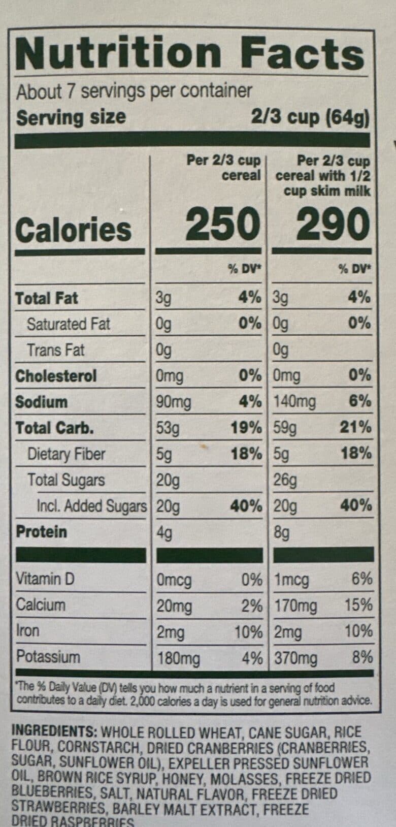 Simple Truth Mixed Berry Granola packshot