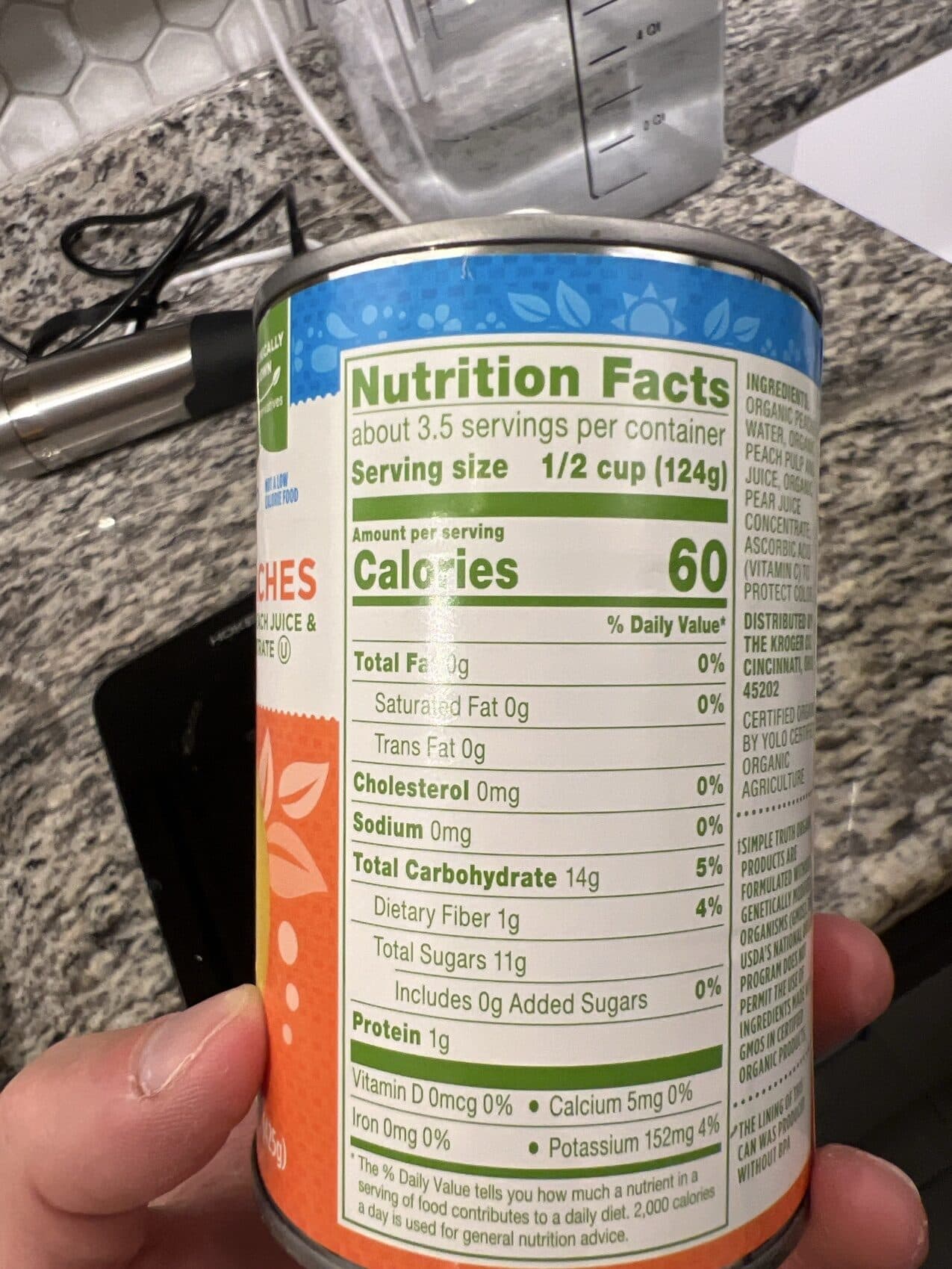Simple Truth Yellow Cling Sliced Peaches packshot