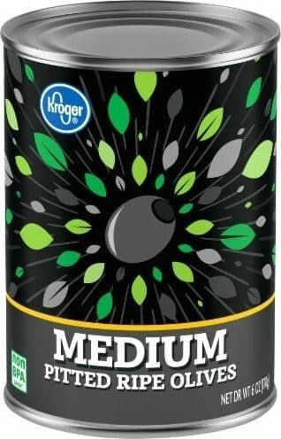 Kroger Medium Pitted Ripe Olives packshot