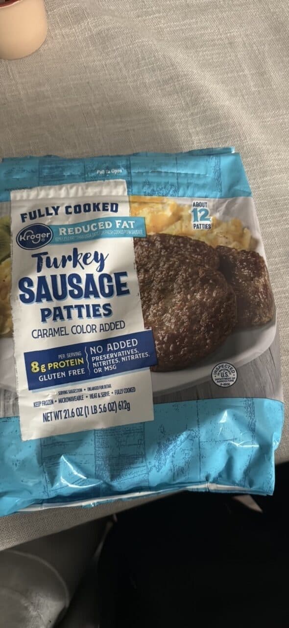 Kroger Turkey Sausage Patties packshot