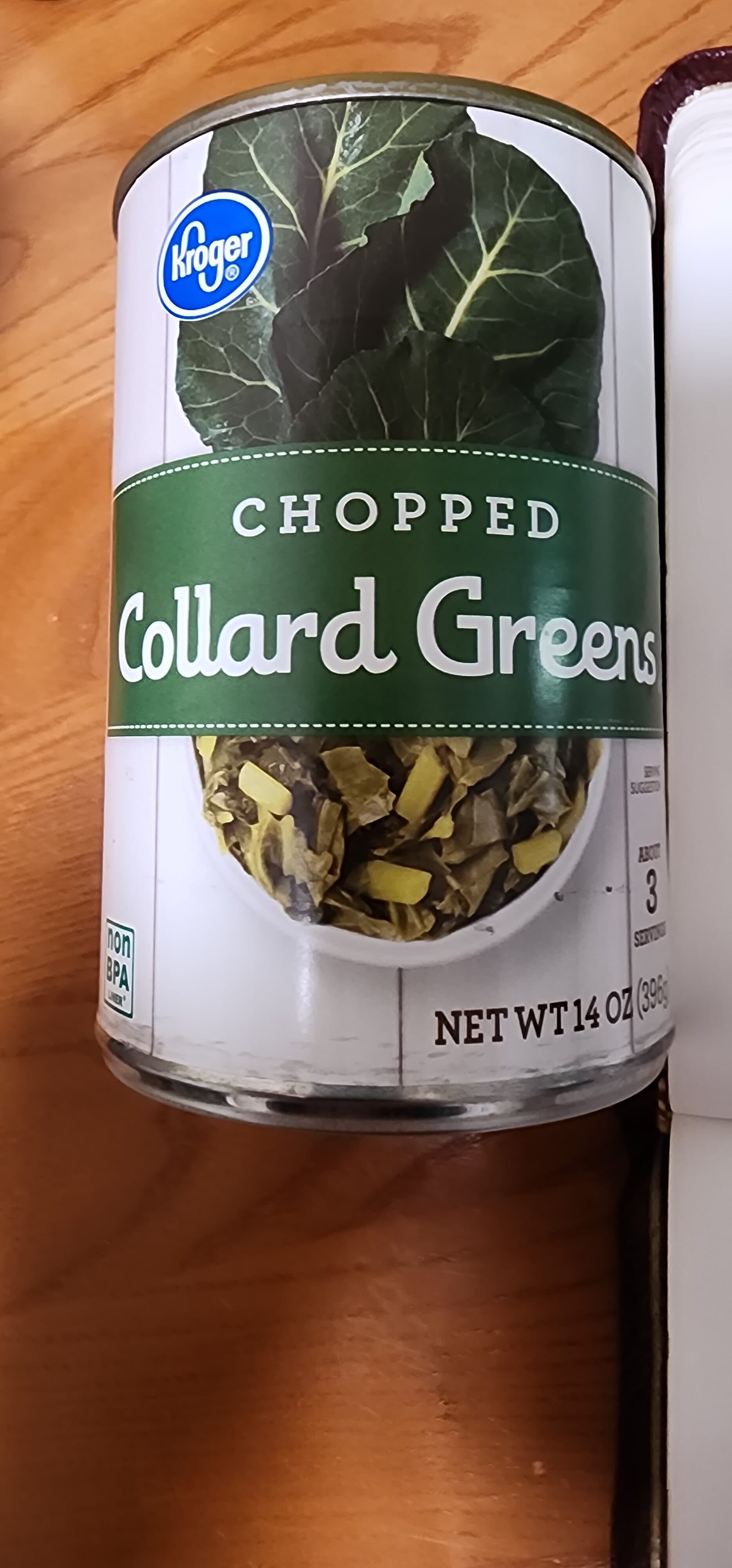 Restaurant Item Chopped Collard Greens packshot