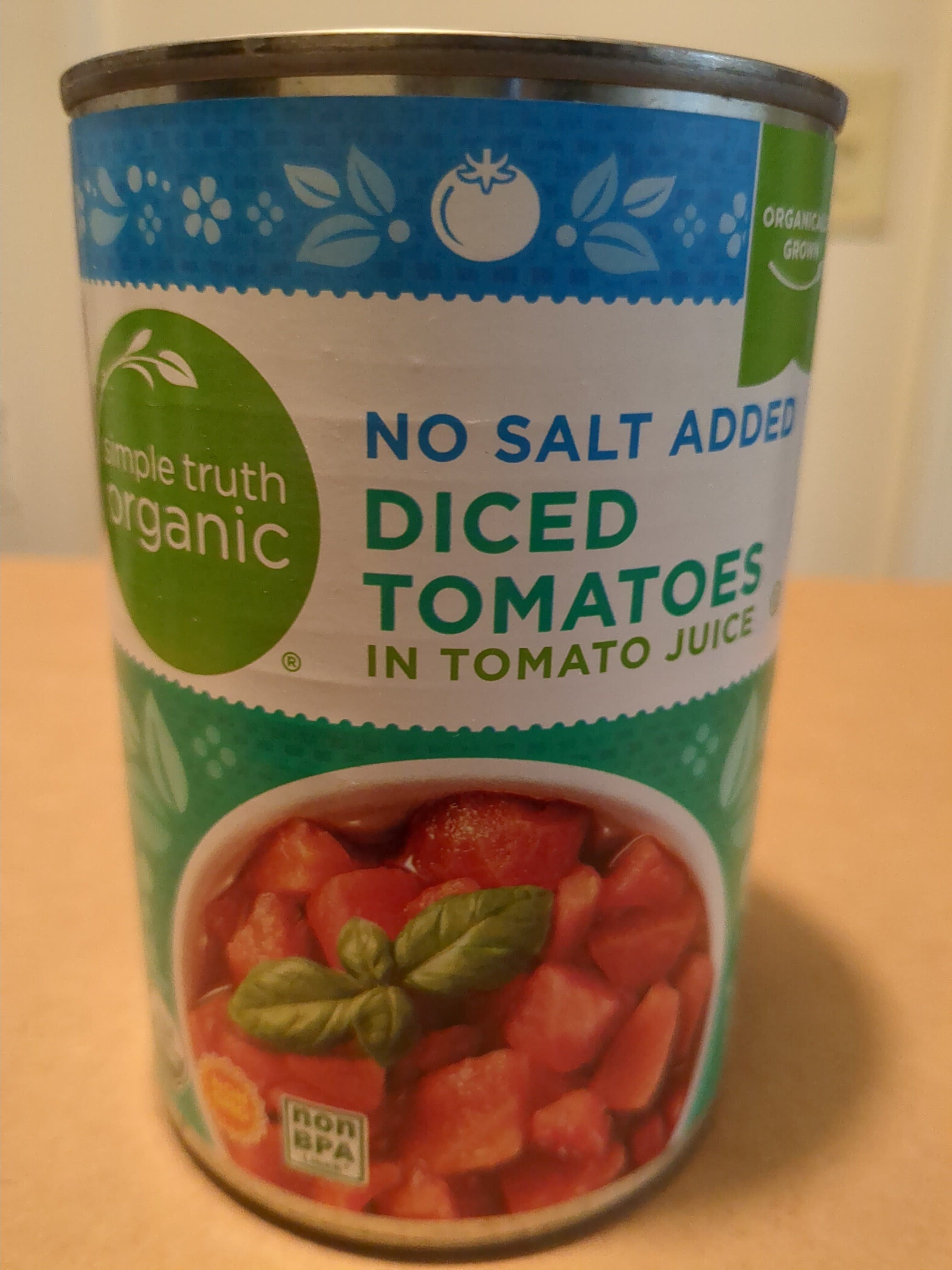Simple Truth Organic Simple truth, diced tomatoes in tomato juice packshot