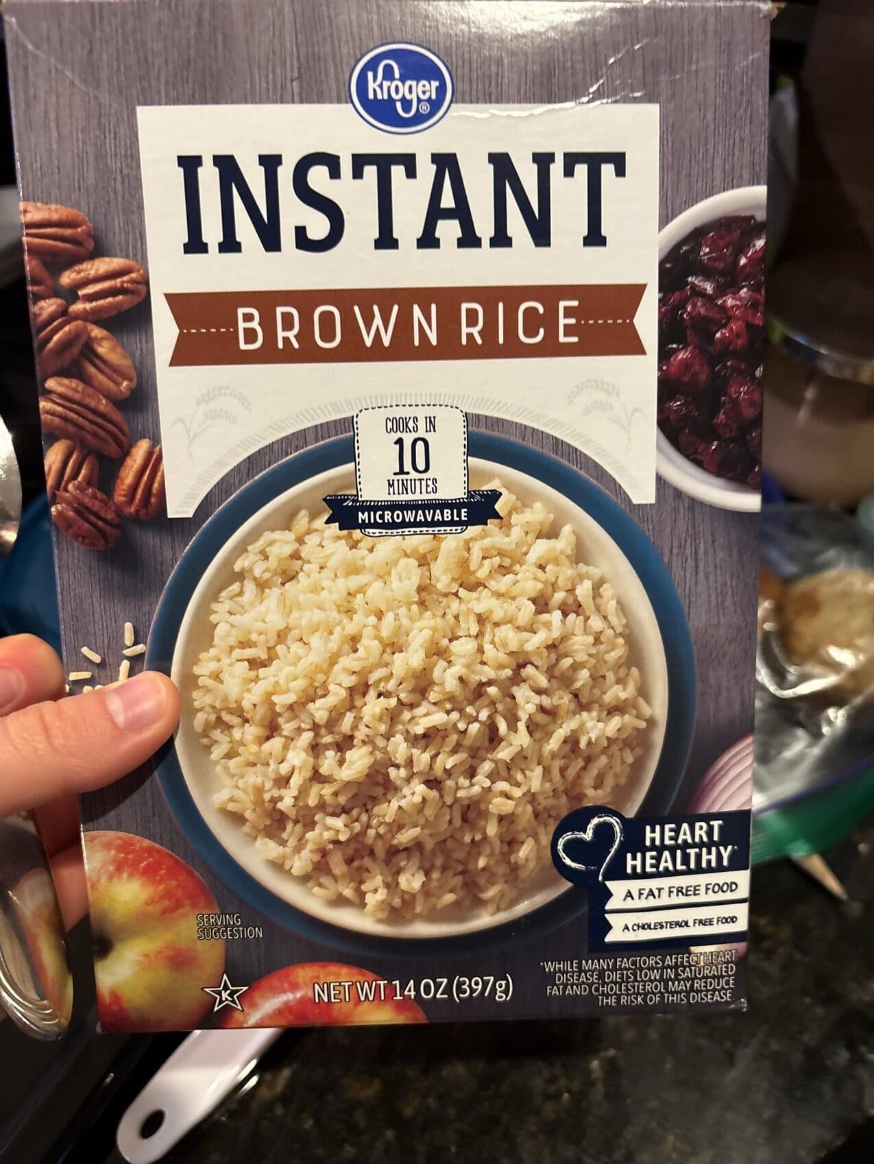 Kroger Instant Brown Rice packshot