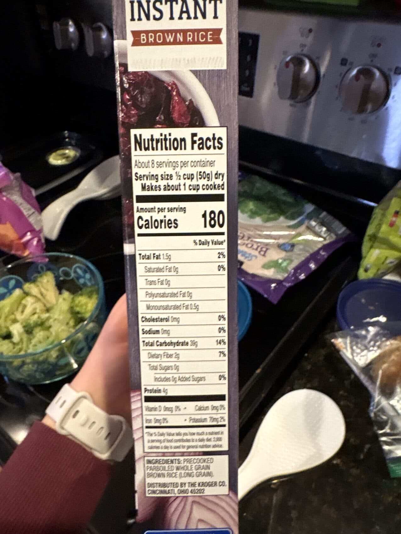Kroger Instant Brown Rice packshot