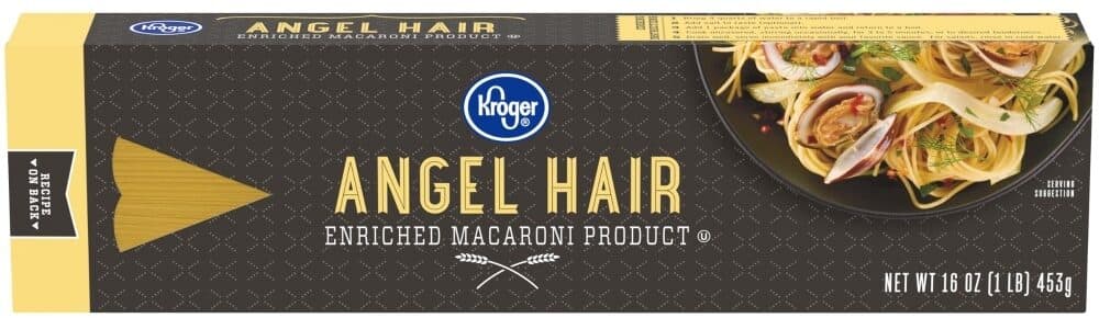 Kroger Angel Hair Enriched Macaroni Product packshot