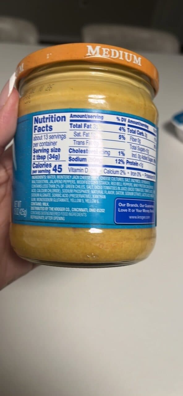 Kroger Salsa con Queso Cheese Dip packshot