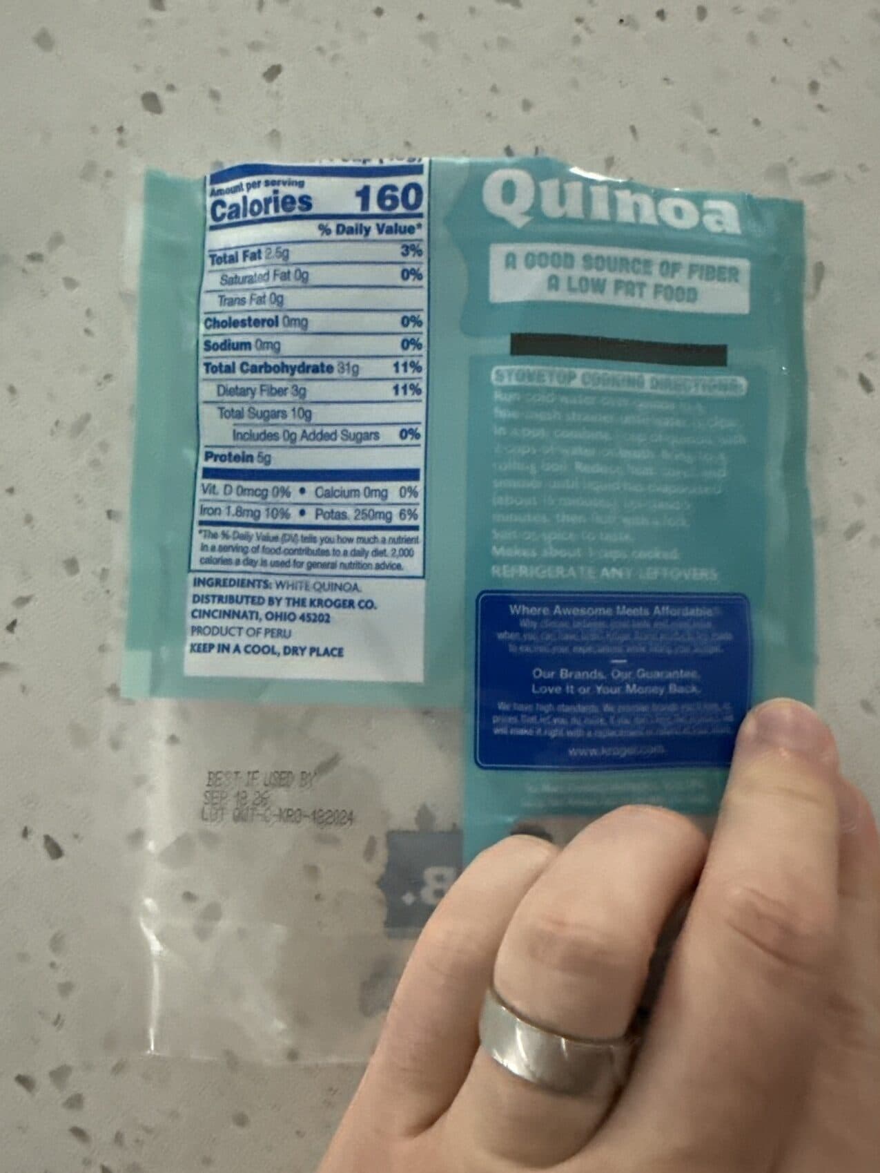 Kroger Quinoa packshot