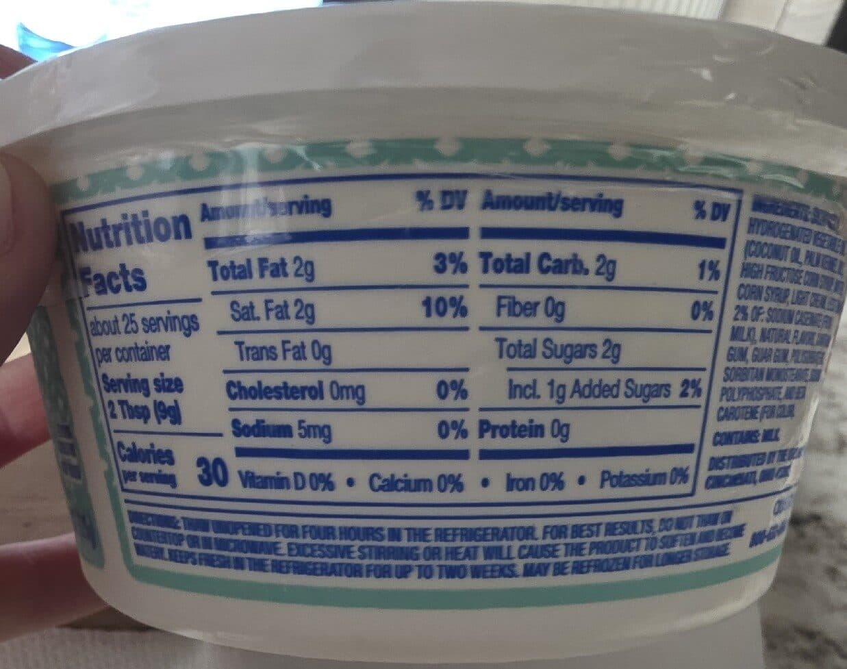 Kroger Extra Creamy Whipped Topping packshot