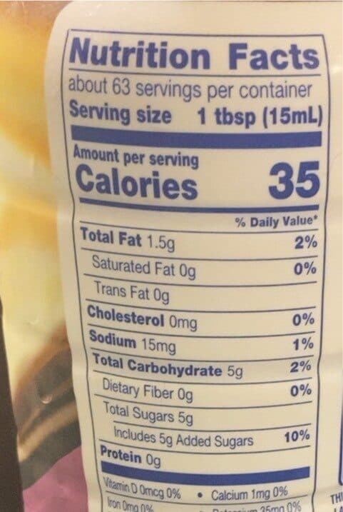 Kroger Italian Sweet Cream Coffee Creamer packshot