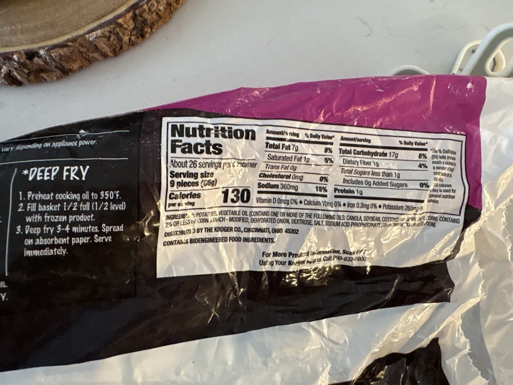 Kroger Tater Bites Shredded Potatoes packshot